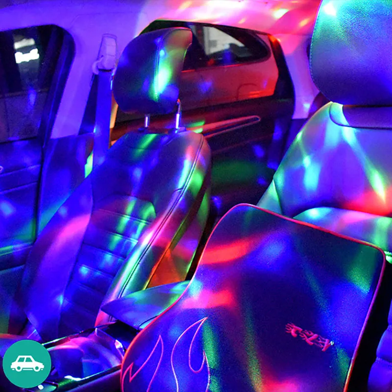 Портативная диджейская светодиодная Хрустальная шариковая лампа с голосовым