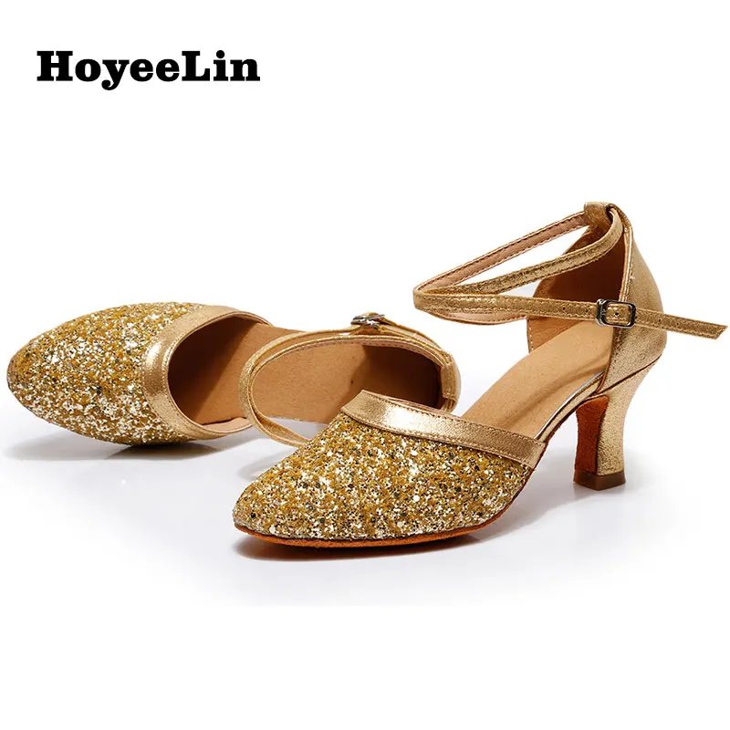 Туфли HoYeeLin для современных танцев женские туфли на каблуках 5 см/7 см бальных