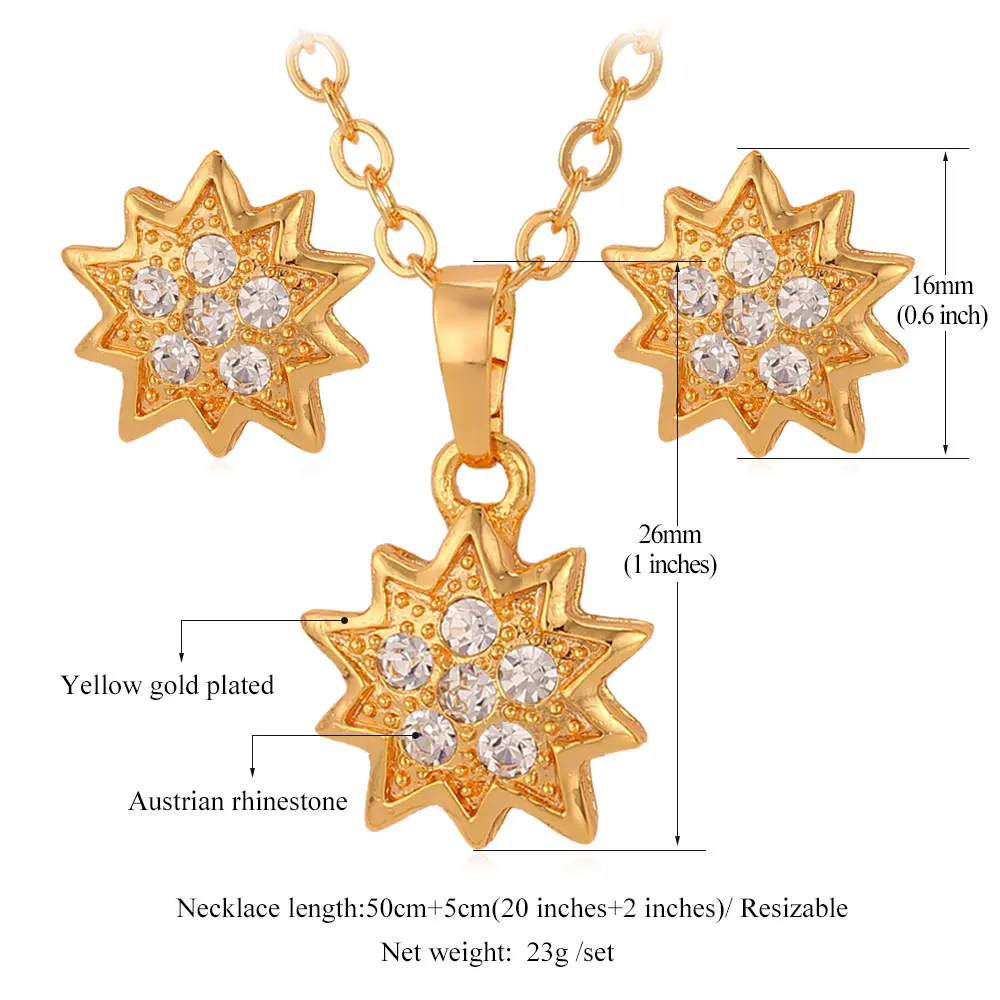 Kpop наборы свадебных ювелирных изделий ожерелье серьги для женщин золото/серебро