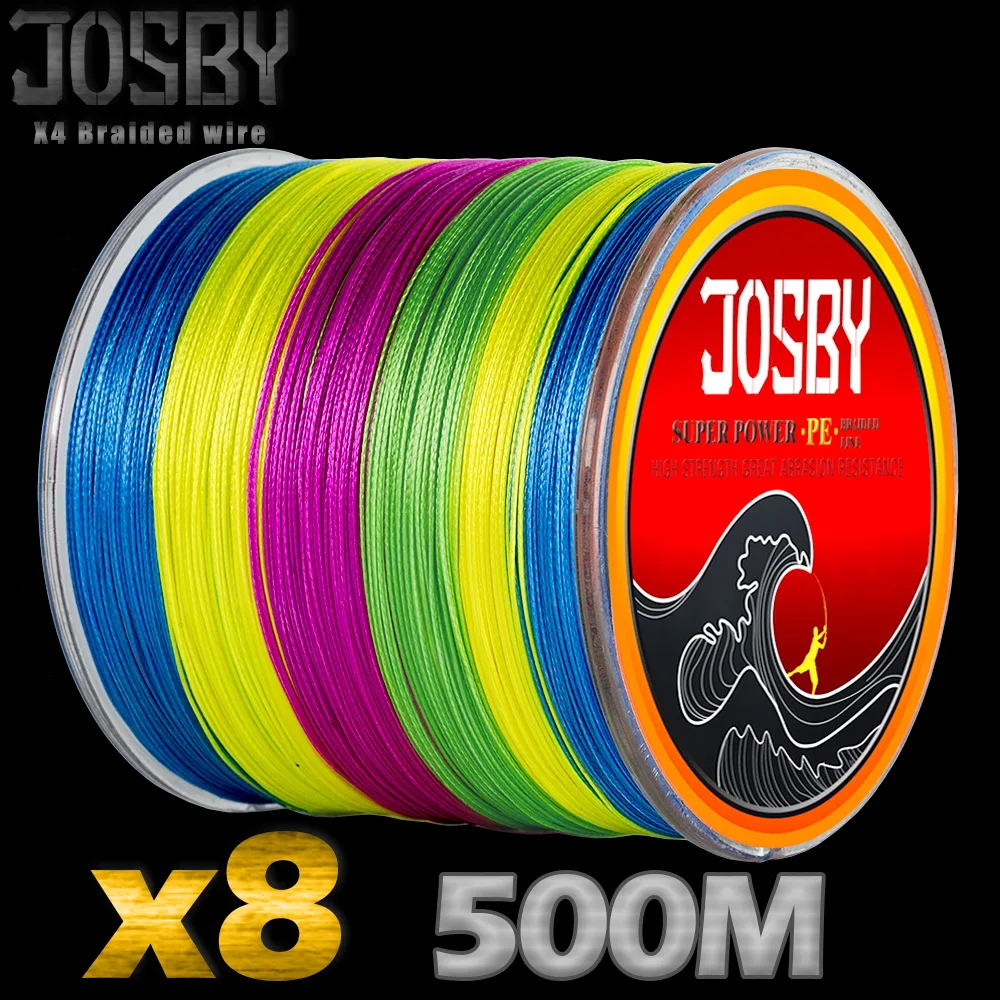 JOSBY бренд Strand Япония Супер сильная PE плетеная рыболовная леска мультифиламентная