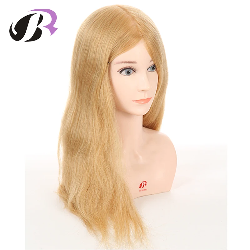 Женский манекен для обучения парикмахеров голова с 100% натуральными