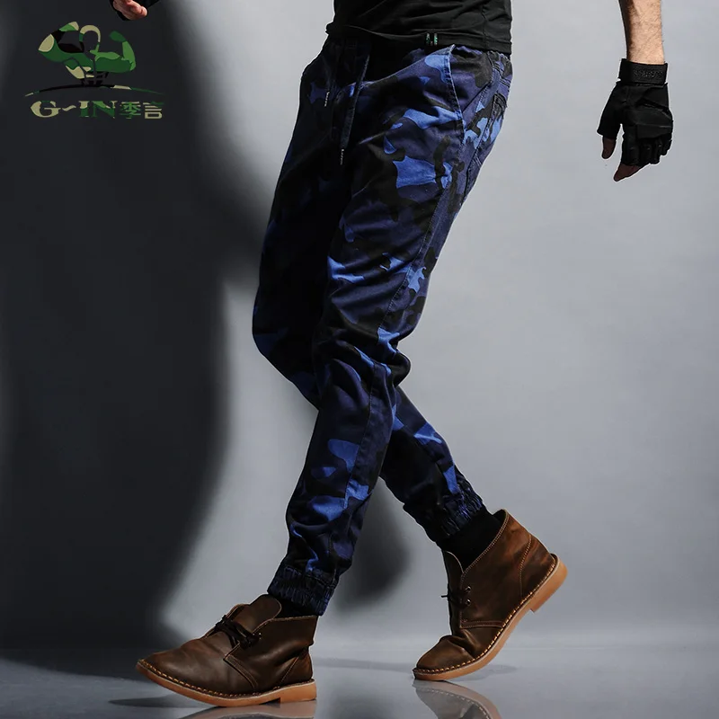 Мужские джоггеры Камуфляж Мужчины Штаны военные Jogger Брюки Чинос Пот Камо бегунов