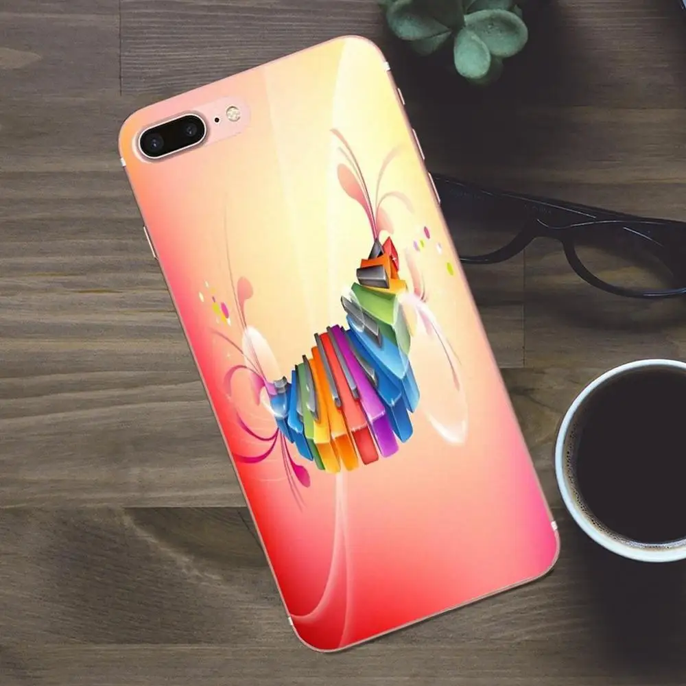 Цветные клавиши с пианино для Apple iPhone X 4 дюймов фотосессия 5 5C SE 6 6S 7 8 Plus Galaxy A3 A5 J1 J2 J3