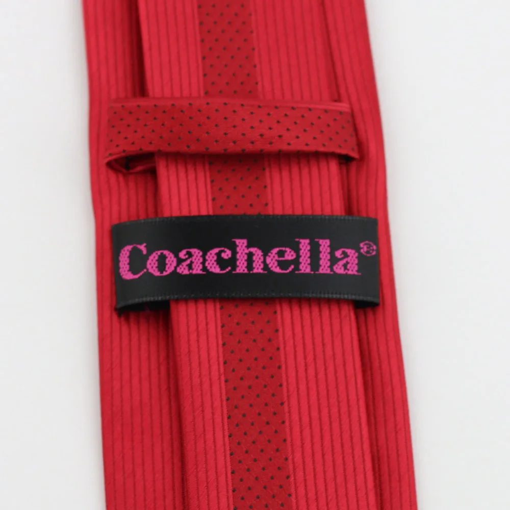 Галстуки Coachella в красную полоску с черной панелями горошек галстук из микрофибры