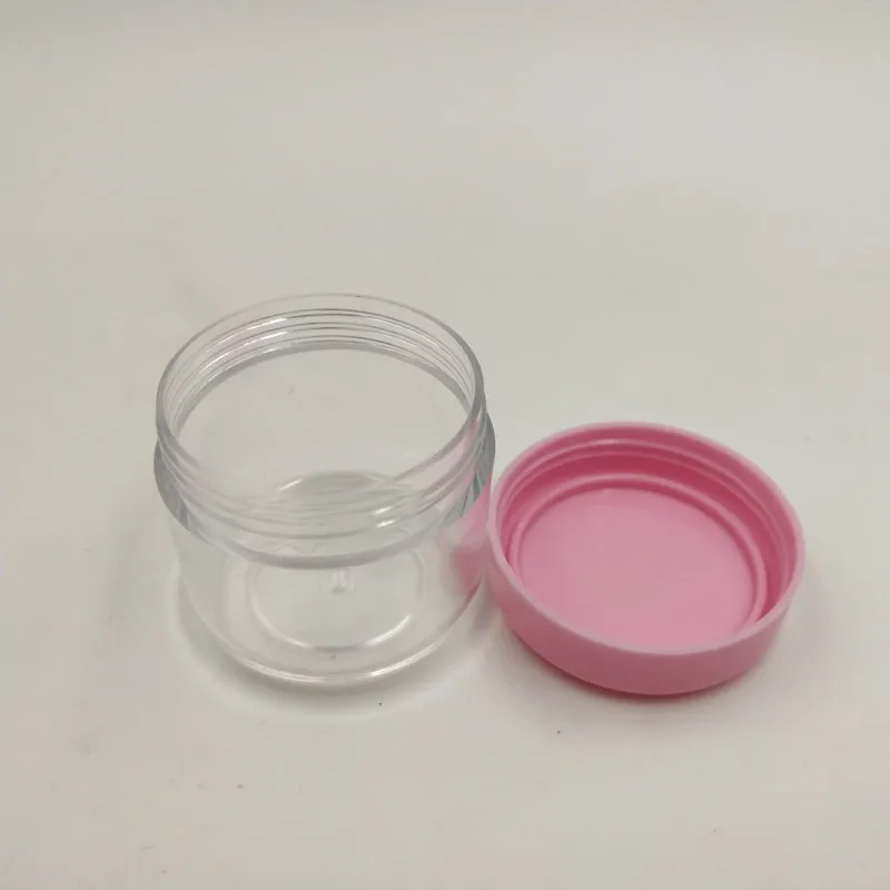 

100pcs/lot 20ml Plastic PS Cosmetic Bottle Cosmetic Cream Jar Container Skin Care Cream Bottle for face body cream