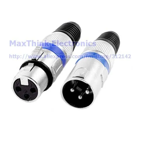 XLR 3 контактный гнездовой + Штекерный аудиоадаптер для микрофонного кабеля разъем