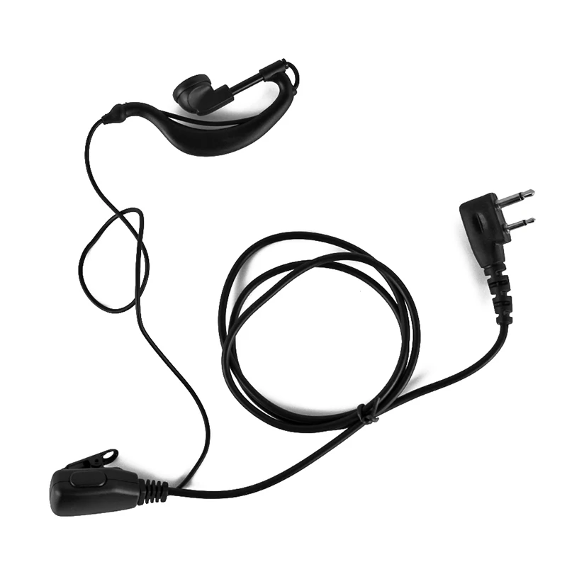 10 шт. ушной крючок отворот PTT наушник микрофон для Icom двухстороннее радио IC V8 V80 V80E