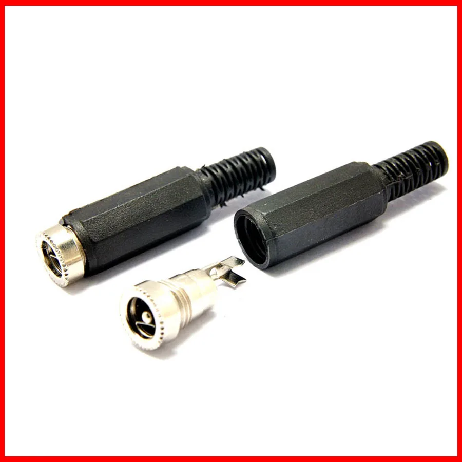 Бесплатная доставка разъем питания постоянного тока 5 5*2 мм x 2 гнездовой RF