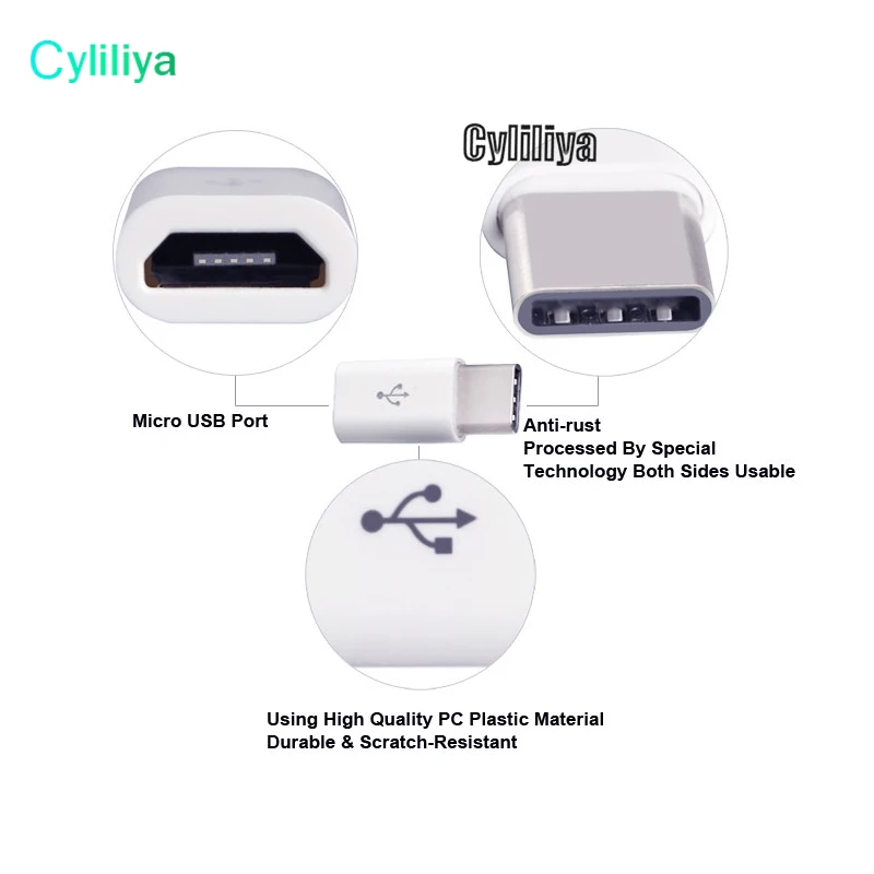 Горячая распродажа! USB 3 1 Тип C папа к Micro Женский адаптер конвертер Разъем USB-C