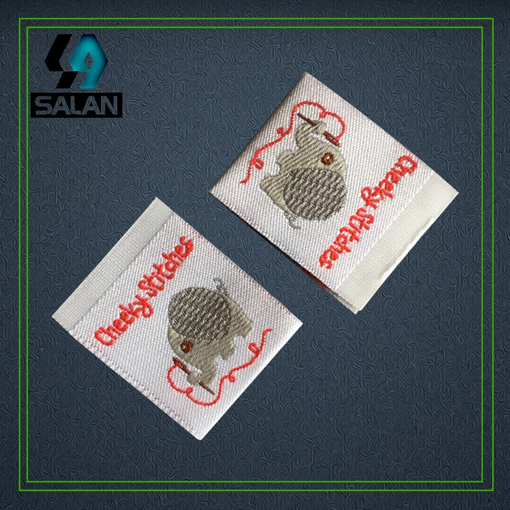 Индивидуальные этикетки для одежды индивидуальные тканые из дамаста в