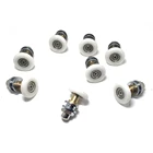 8 шт., латунные ролики для душевых дверей с одним эксцентриком, подходят для душевой кабины 4-6 мм