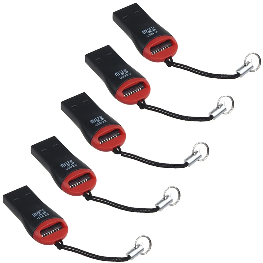 5 шт. Новый высокоскоростной USB 2 0 Mini Micro SD T-Flash TF M2 кард-ридер адаптер для передачи