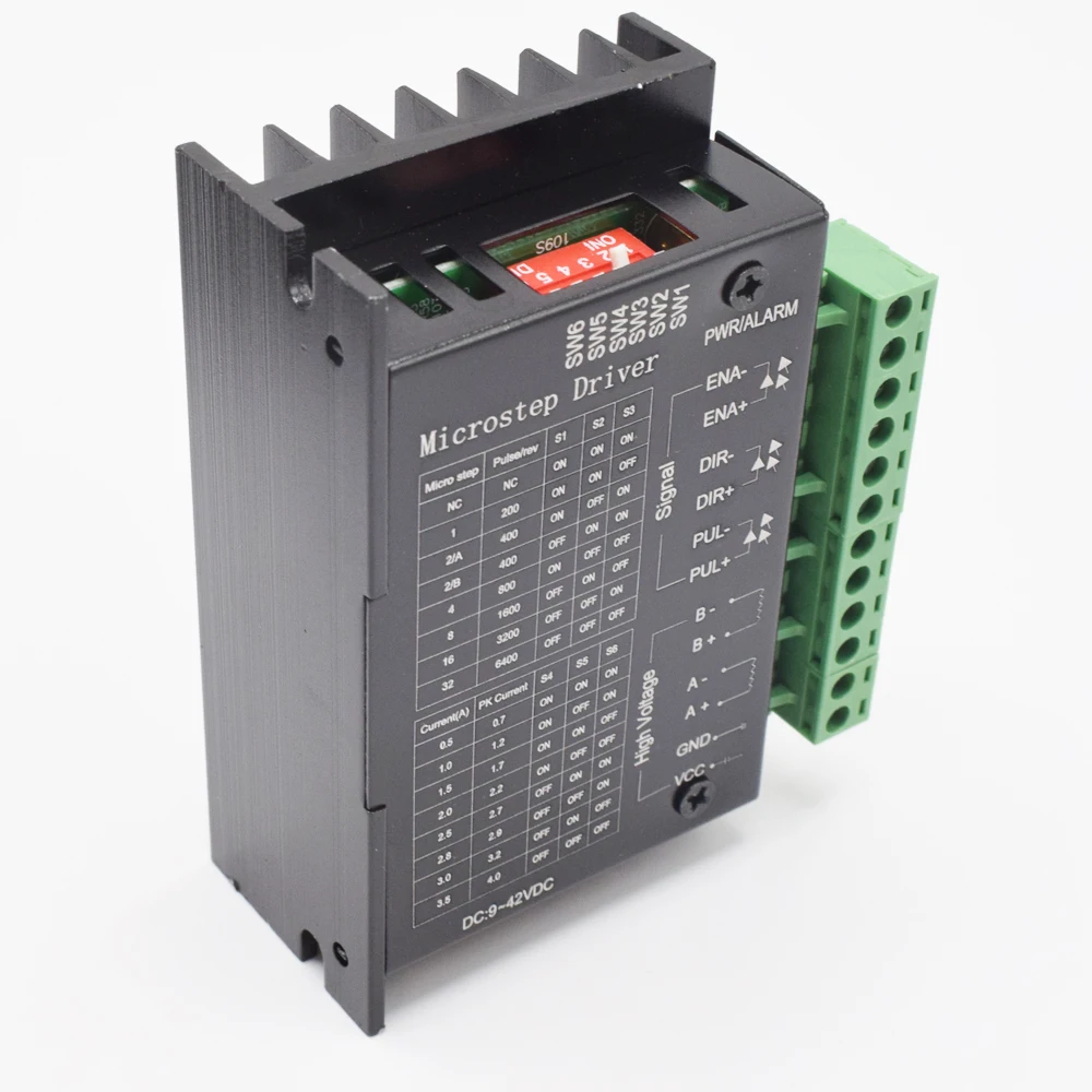 TB6600 обновленная версия 0,5-4.0A 9-42VDC 32 сегментов NEMA17/23/34/Драйвер шагового двигателя для быстроходный деревообрабатывающий фрезерный станок машина фрезерный Наборы