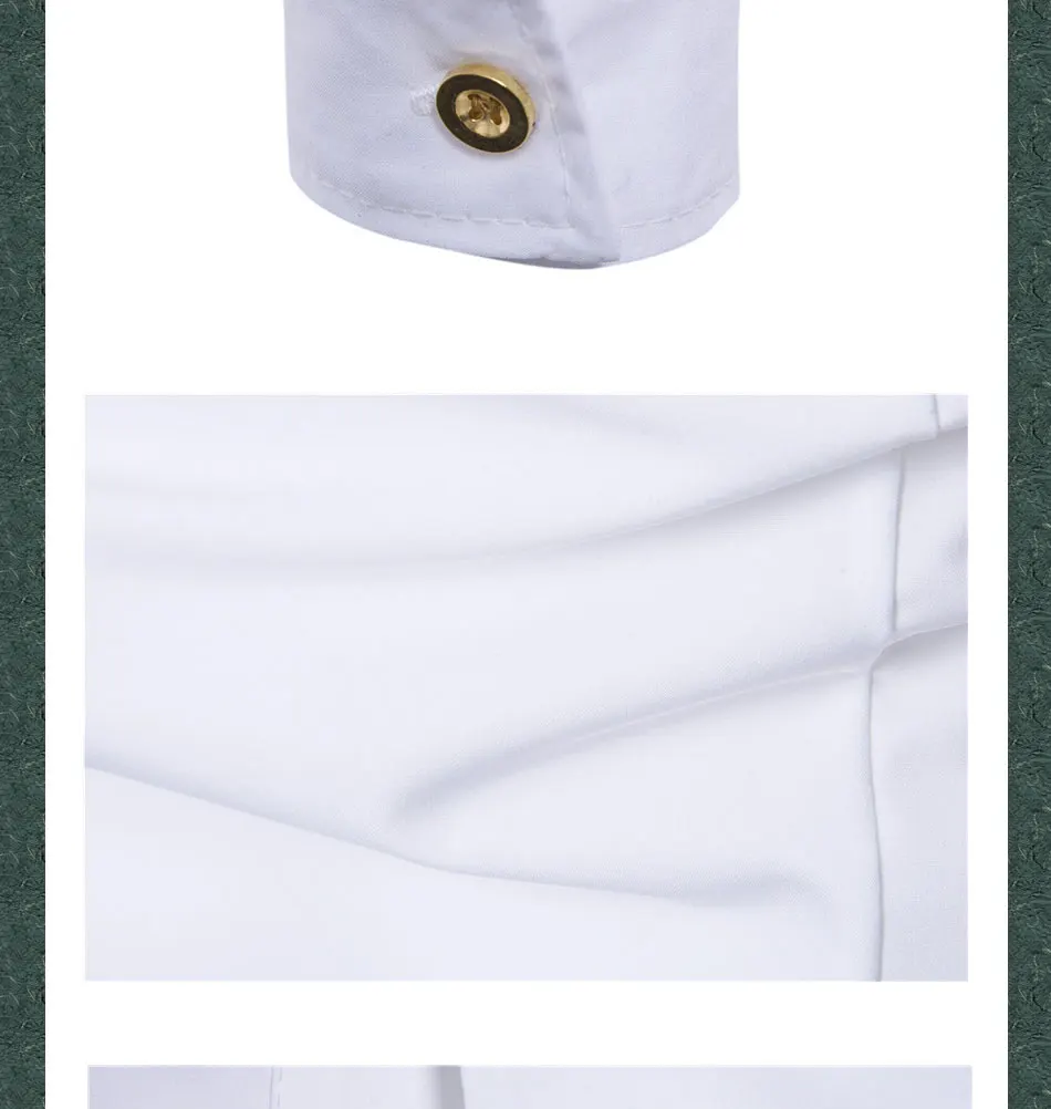 Хит, модные мужские смокинги с длинным рукавом, camisa social masculina, приталенные повседневные двубортные мужские рубашки для джентльменов