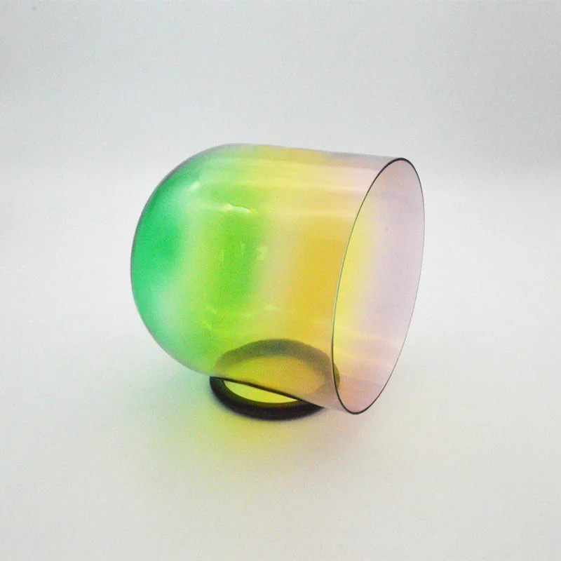 Кварцевая Хрустальная Поющая чаша HF с радужным светом настраиваемая красочная