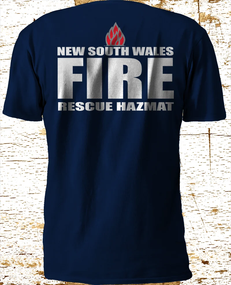 Модная футболка с новым южным уэльсом пожарным Сидней Австралией огненным