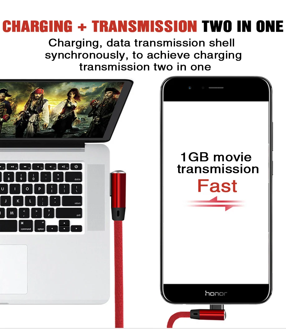 3а тип-c USB Micro usb 90 градусов локоть Быстрая зарядка тип-c кабель для samsung huawei Xiaomi зарядное устройство адаптер Быстрая зарядка кабель
