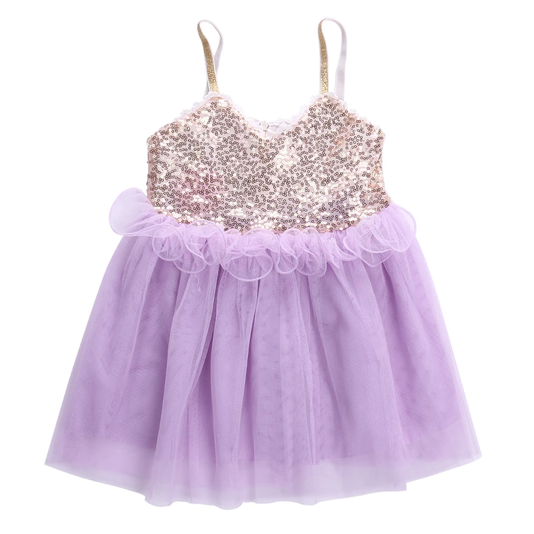 Фиолетовый Pudcoco/платье для девочек, Vestidos AU, детское платье принцессы для маленьких девочек, платье из тюля с блестками, вечерние платья, сарафан - Цвет: Фиолетовый