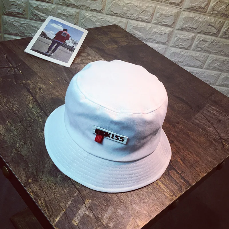 Панама женская с вышитыми буквами Модная хлопковая Складная шапка широкими