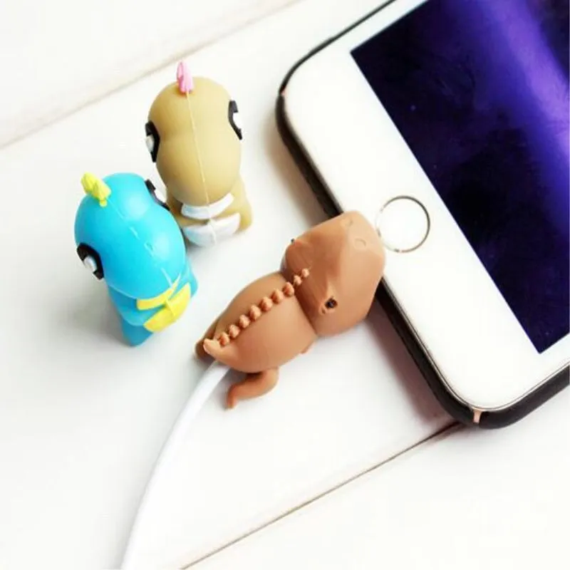 2 шт./лот защита кабеля для передачи данных с изображением панды и акулы | Дом сад