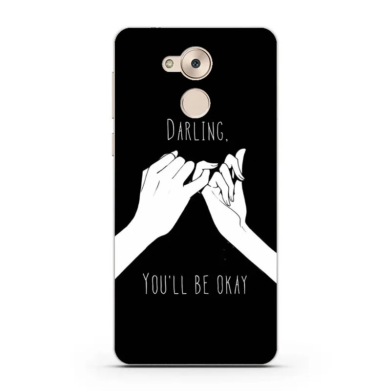 Huawei honor 6c чехол силиконовый черный граффити Живопись мягкий ТПУ задняя крышка для