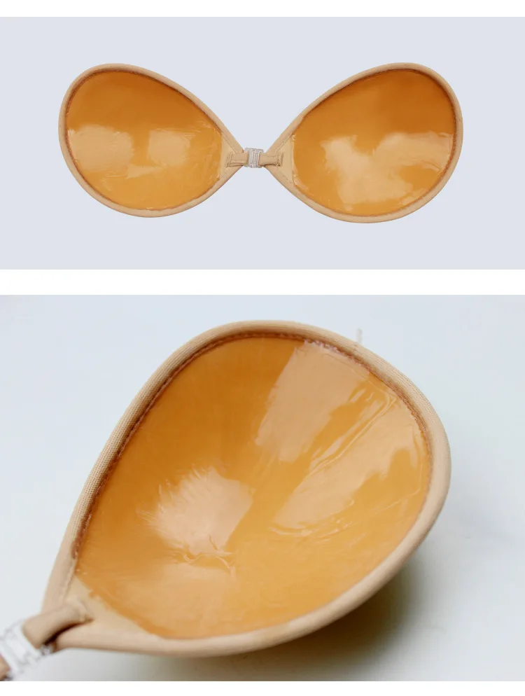New arrival sexy strapless silicone bra push up invisible silicone bra for bride