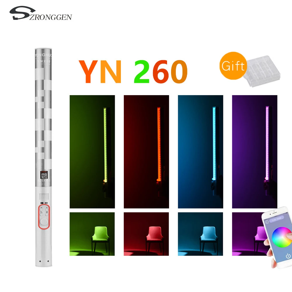 Фотостудия YONGNUO YN260 Светодиодная лампа для видеосъемки 3200 K 5500 полноцветный CRI 95 +
