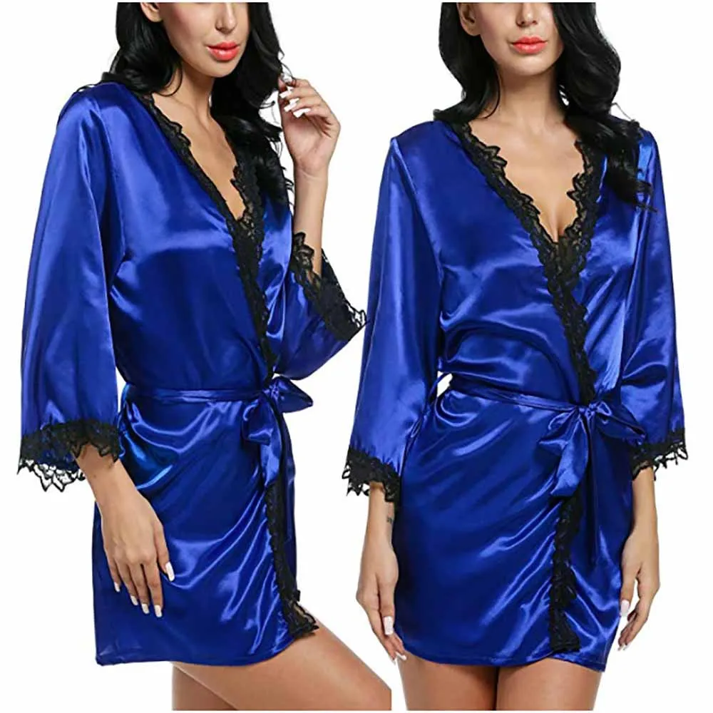 Женское сексуальное шелковое мягкое и удобное белье Babydoll кружевное нижнее