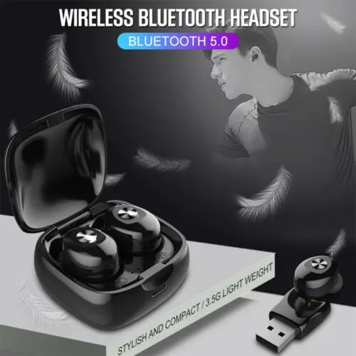 Великобритания Bluetooth 5,0 гарнитура TWS беспроводные мини наушники HiFi спортивные наушники водонепроницаемые стерео наушники