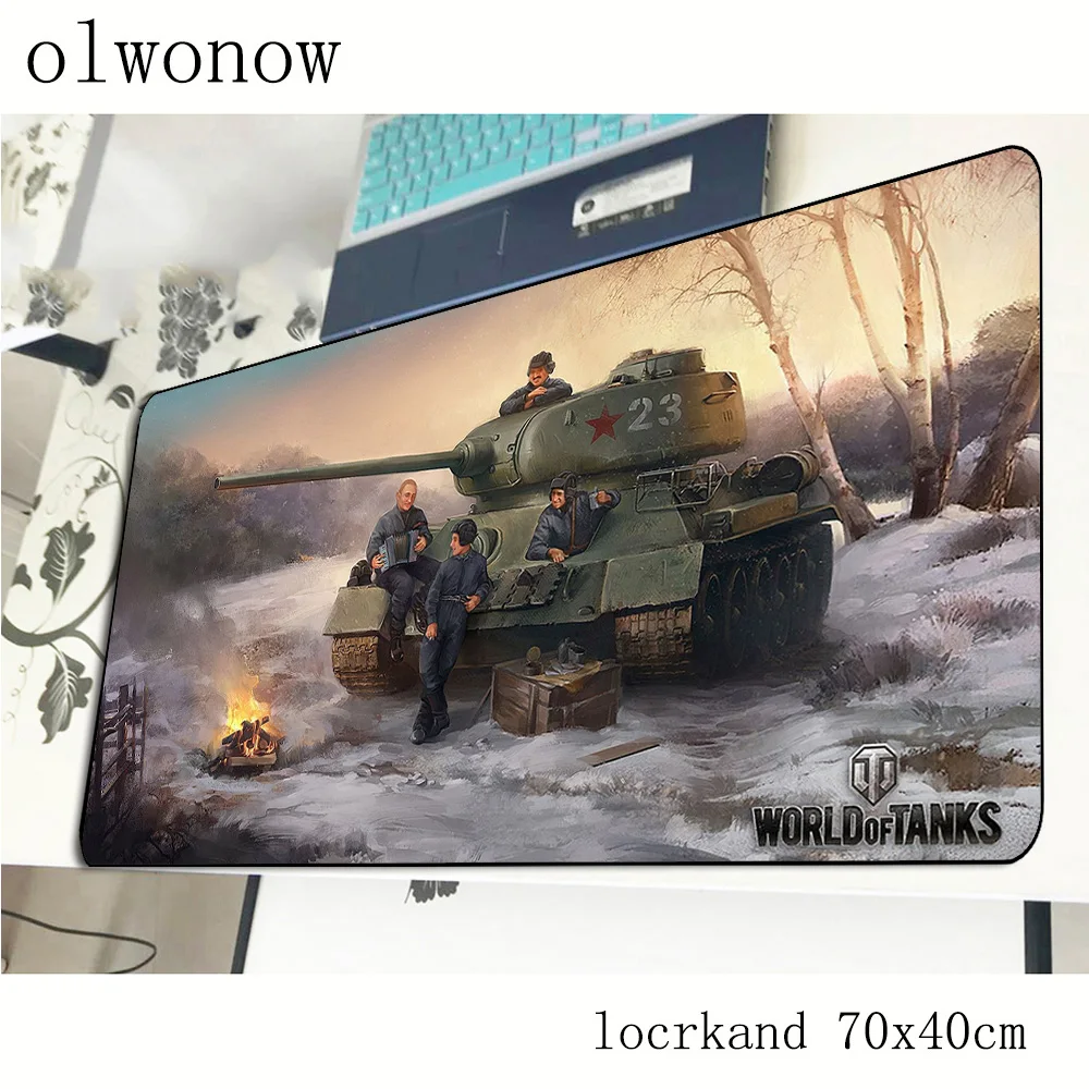 Красивый игровой коврик для мыши World of танки 700x400x2 мм ноутбука в подарок на день