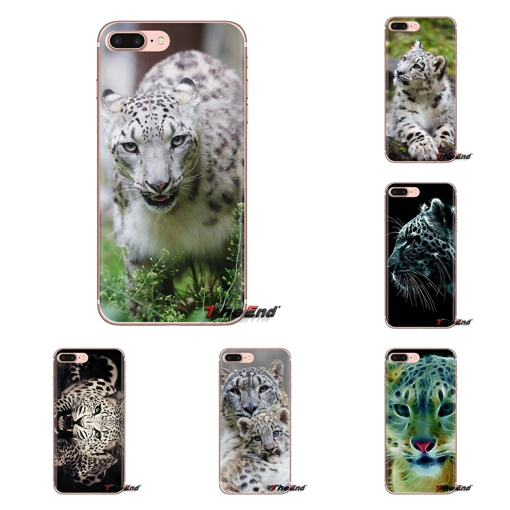 Силиконовый чехол из ТПУ с треугольным синим глазом снежным леопардом Тигром для