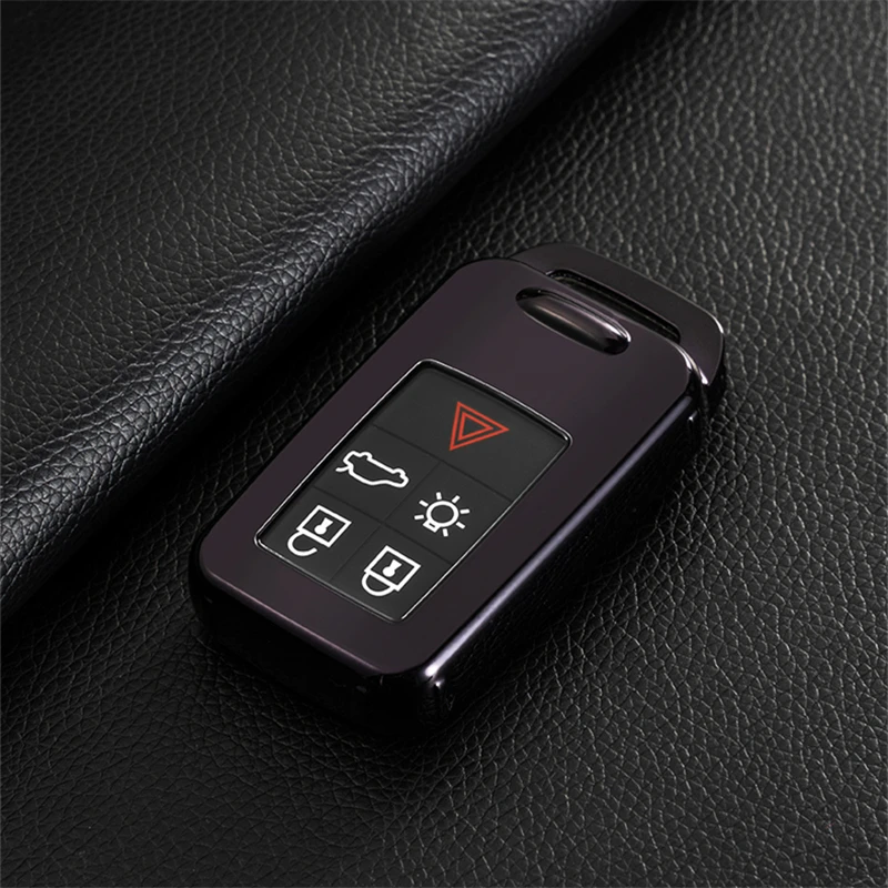Чехол из мягкого ТПУ для Volvo 5 кнопки ключа автомобиля чехол для C30 C70 S40 S60 S70 S80 V40 V50 V70 XC60 XC90 аксессуары держатель брелок для ключей