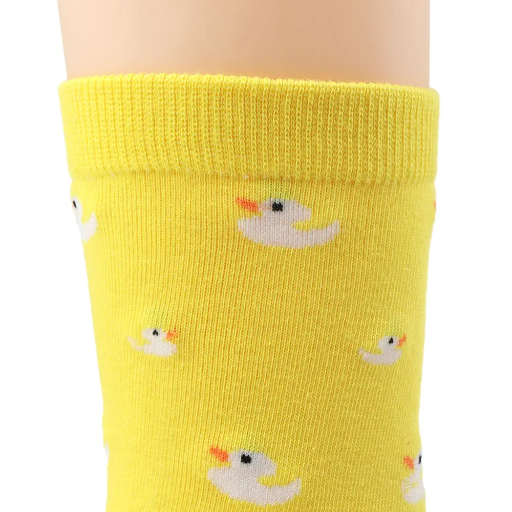 1 пара носков с милыми утками в Корейском стиле уличные теплые хлопковые