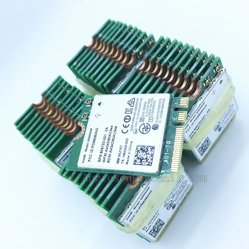 Двухдиапазонный беспроводной адаптер AC 8260NGW 802.11ac 2 4G/5G 867M Wifi + Bluetooth 8260 NGFF карта Intel 8