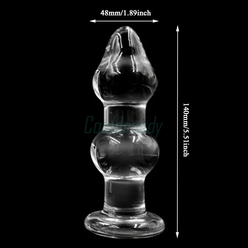 Large Pyrex Glass Anal Beads Big Balls Crystal Dildo Penis Butt Plug Artificial Dick Masturbate Adult Sex Toy for Women Men Gay | Красота и