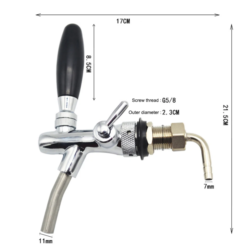Регулируемый пивной кран из нержавеющей стали для сока вина пива бочки диспенсер