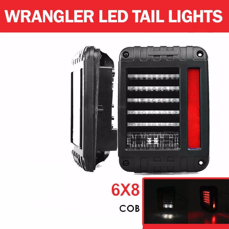Для 07-16 Jeep Wrangler светодиодный задний фонарь задние тормозные задние фонари 480LM для Jeep Wrangler JK светодиодный тормозной задний фонарь комплект