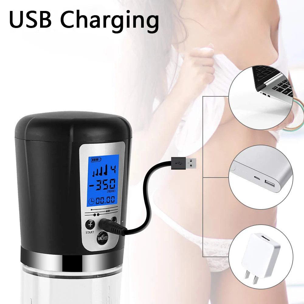 Электрический вибратор для увеличения пениса автоматический насос вакуумный