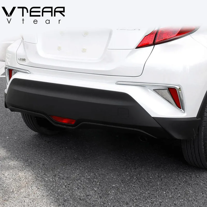 Vtear для Toyota C HR CHR хромированные аксессуары задний противотуманный светильник
