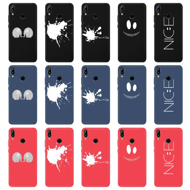 Для Huawei Y5 Y6 Y7 Prime Y9 2017 2018 2019 Enjoy8 задняя крышка с рисунком силиконовый чехол для Honor 9
