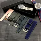 Оригинальный ремешок MEGIR для часов, силиконовый кожаный холщовый браслет из нержавеющей стали, Аксессуары для браслета