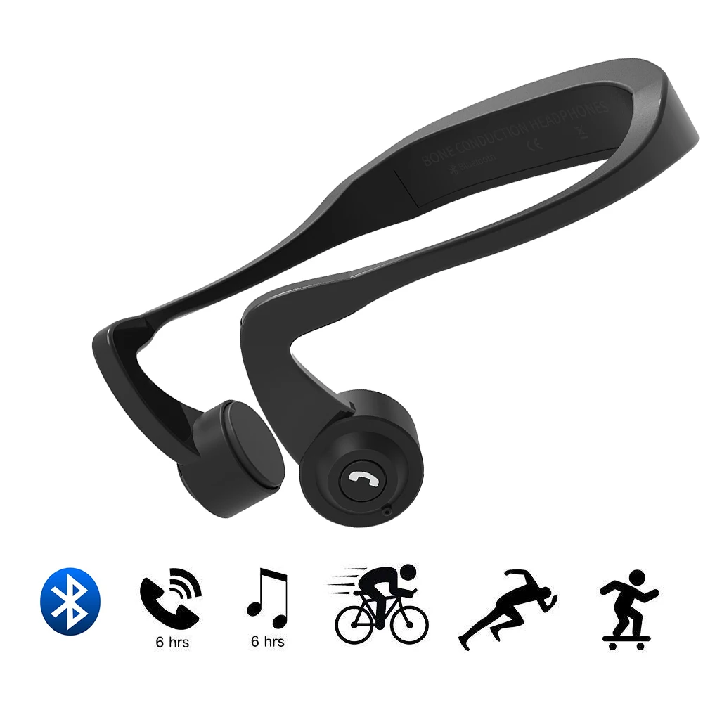 Умные наушники с костной проводимостью беспроводная Спортивная Bluetooth гарнитура