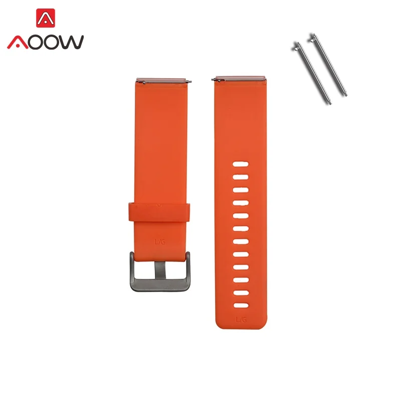 orange AOOW ремешок для часов Fit-bit blaze Quick Release мягкий резиновый силиконовый Дайвинг Спорт Водонепроницаемый замена Смарт-часы ремешок - Цвет ремешка: orange