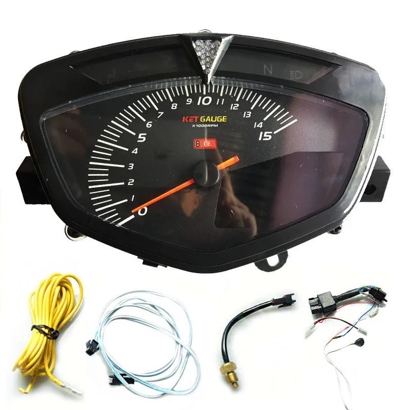 Семицветный экран мотоцикл спидометр мотоцикл lcd цифровой спидометр с двойным диапазоном одометр мотоцикла Тахометр
