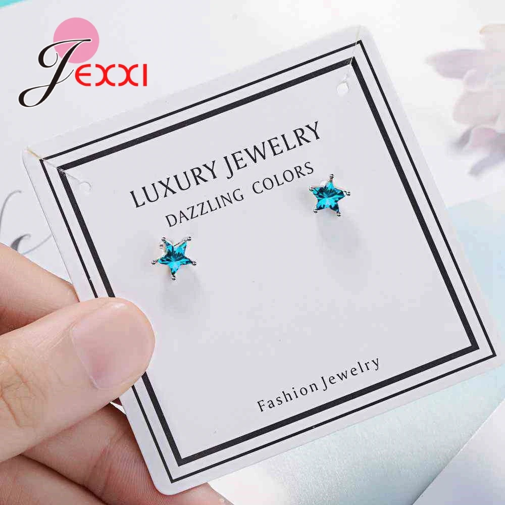 Вращающиеся Серьги в Корейском стиле из стерлингового серебра 925 пробы с