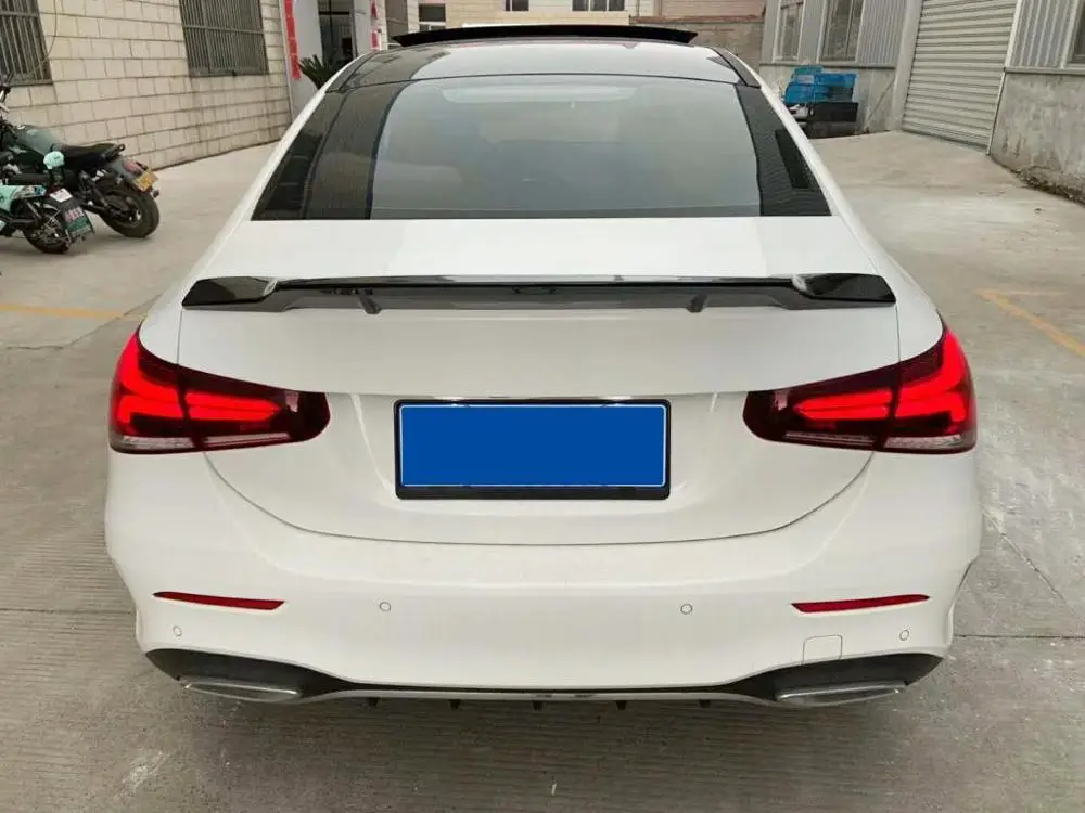 Задний спойлер крыла багажника для Mercedes Benz A Class W177 Sedan A200 A180 глянцевый черный