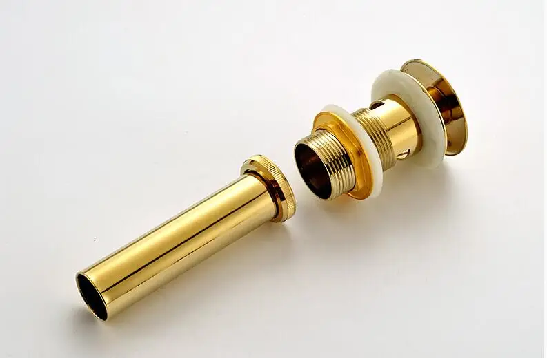 6 colors for choice Luxury Bathroom Basin Sink Pop Up Drain Brass with & without Overflow Vanity Waste Drainer | Обустройство дома