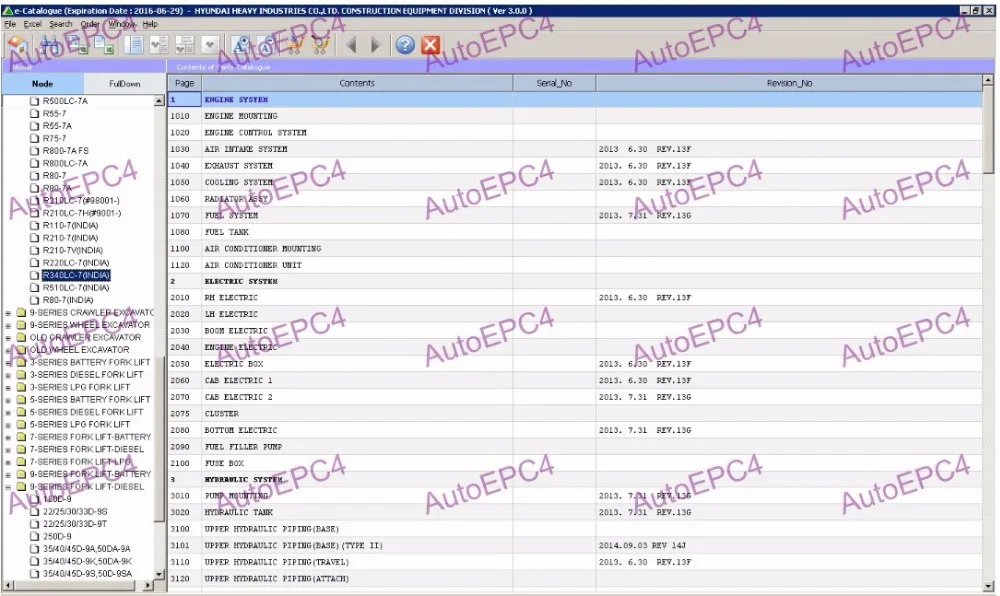 Каталог электронных запчастей Robex 2015 краны экскаваторы для Hyundai|parts catalog|electronic parts