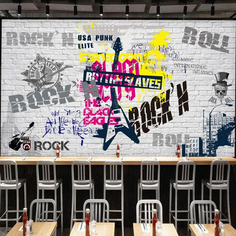 Фотообои на заказ Европейская американская поп-рок фрески бар КТВ фон Настенные
