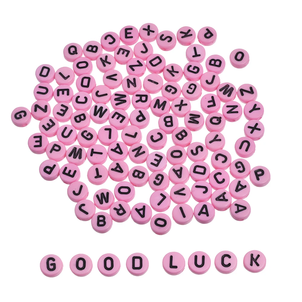 100 шт./лот 6 мм ручной работы круглые квадратные цветные алфавиты/буквы акриловые